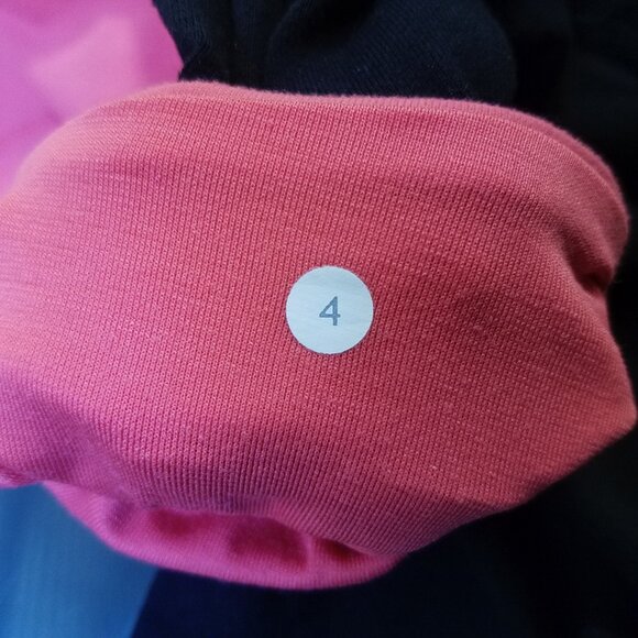 Lululemon Groove Crop Leggings Pant Size 4 XS Pink Wee Stripe Black - Picture 11 of 11